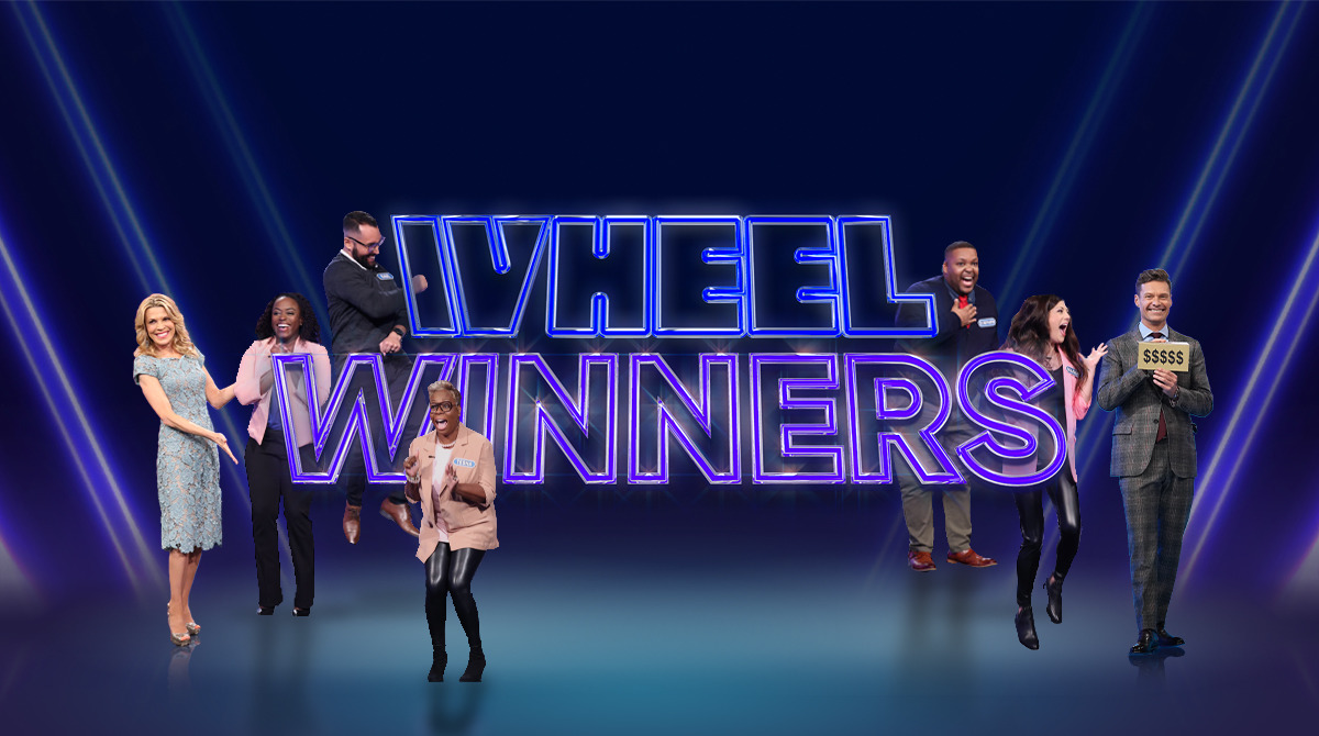 Wheel Winners Ryan Seacrest and Wheel Contestants