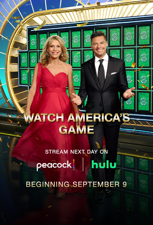 WATCH AMERICA'S GAME STREAM NEXT DAY ON HULU AND PEACOCK BEGINNING SEPTEMBER 9