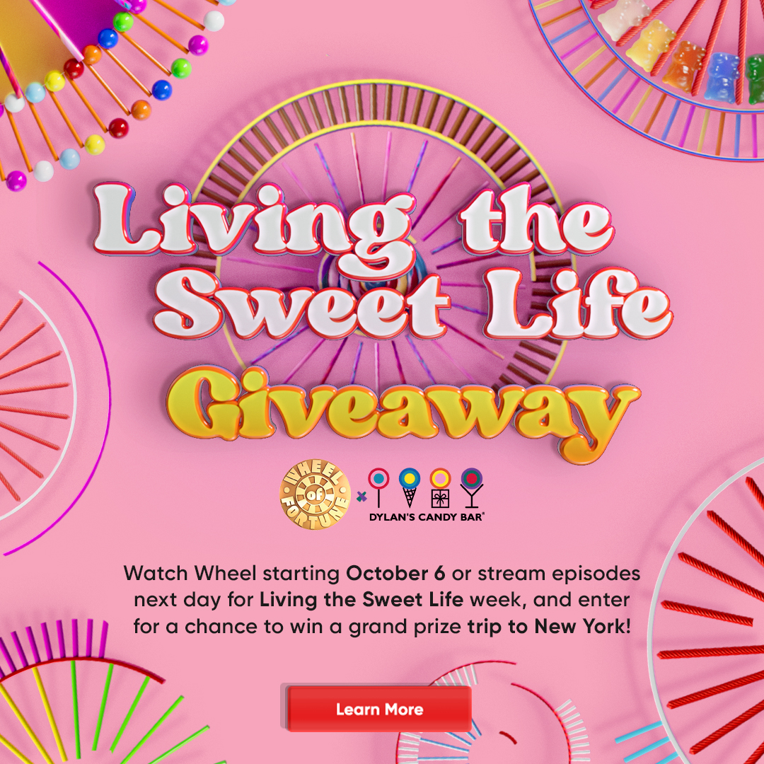Living the Sweet Life Giveaway: Watch Wheel starting October 6 or stream episodes next day for Living the Sweet Life week, and enter for a chance to win a grand prize trip to New York!