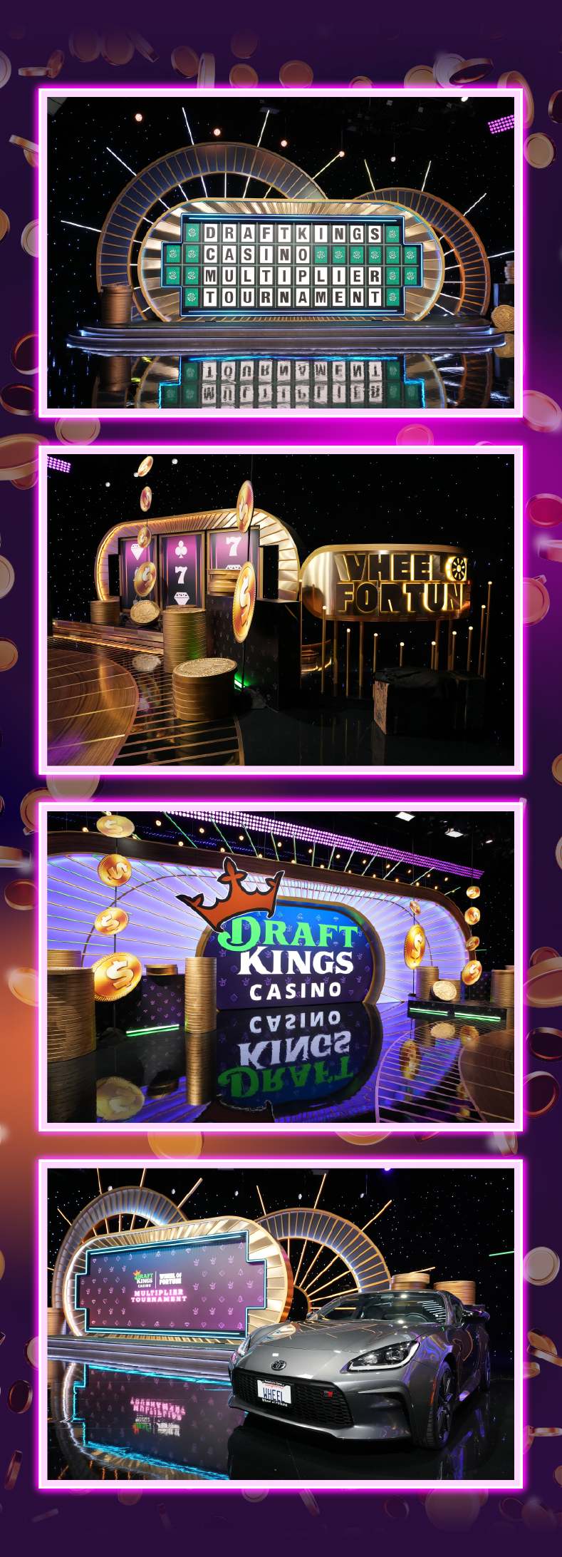 Set Photos From Wheel of Fortunes DraftKings Week