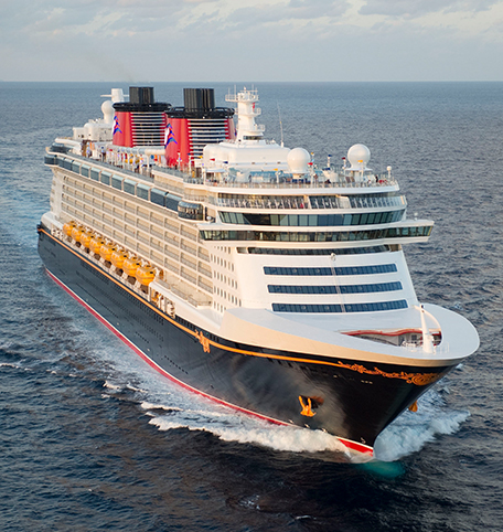 Disney Cruise Ship in the Ocean