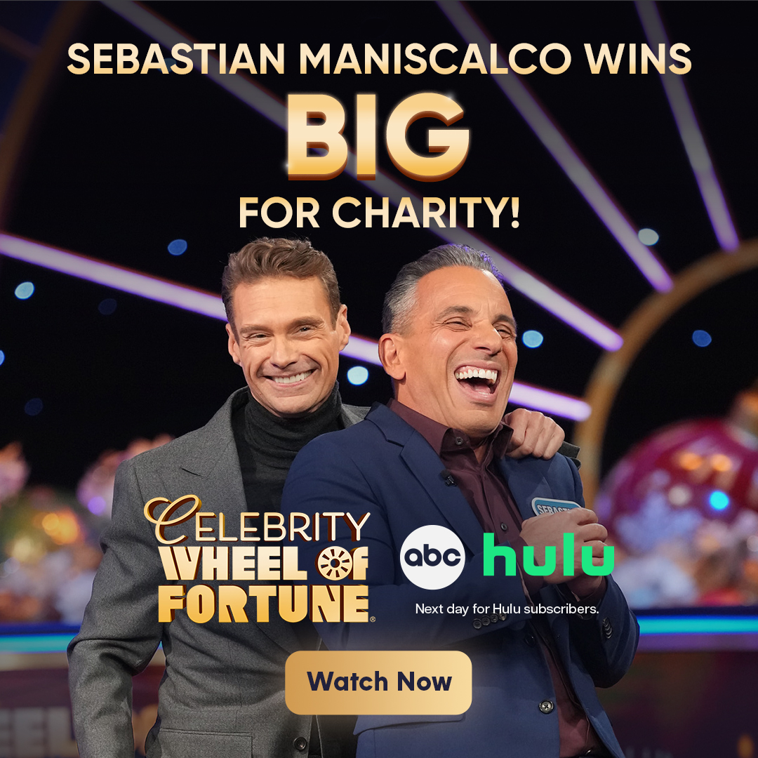 SEBASTIAN MANISCALCO WINS BIG FOR CHARITY! CELEBRITY WHEEL GI FORTUNE. Watch Now abc hulu Next day for Hulu subscribers.