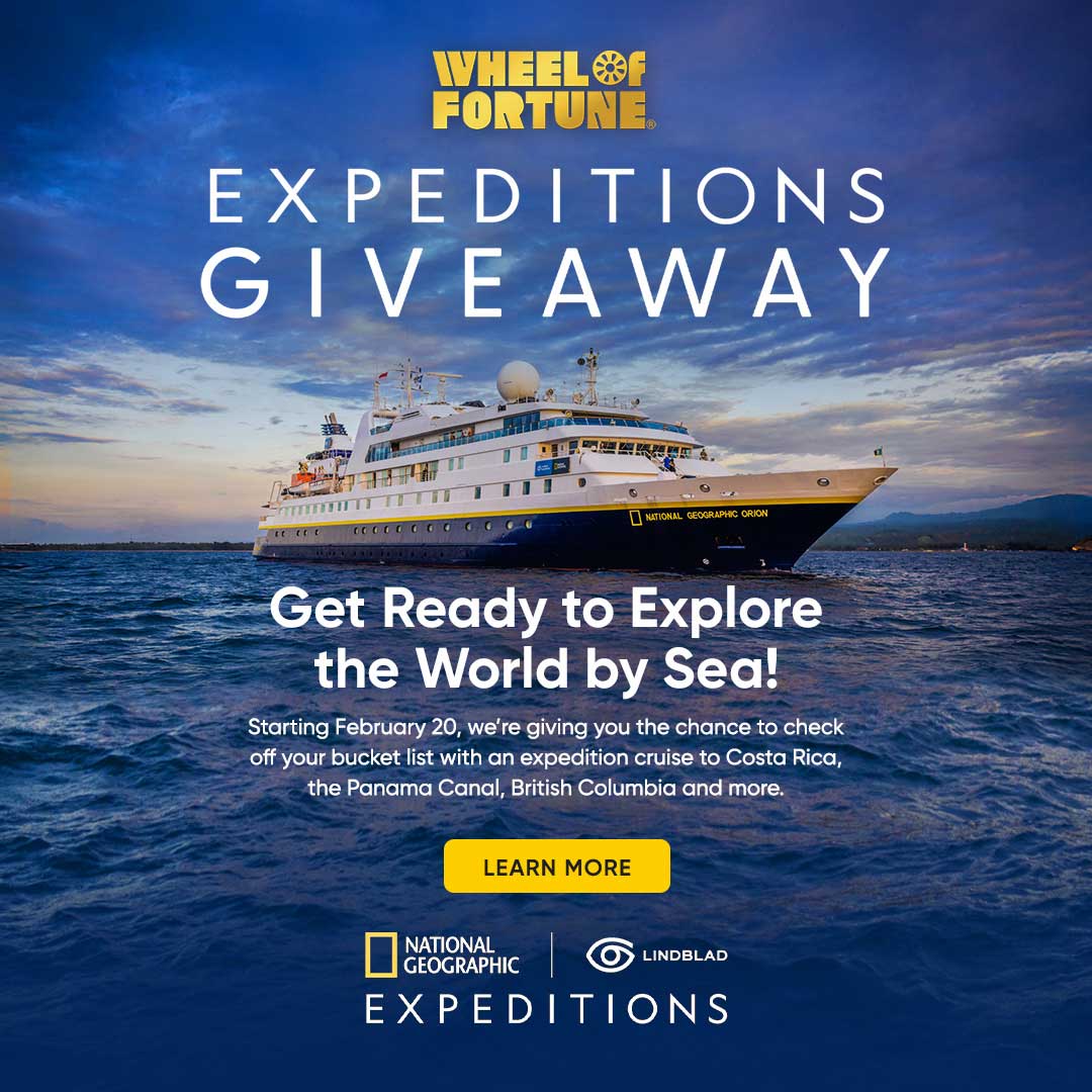 EXPEDITIONS GIVEAWAY NATIONAL GEOGRAPHIC ORION れていい OOOOOOO Get Ready to Explore the World by Sea! Starting February 20, we're giving you the chance to check off your bucket list with an expedition cruise to Costa Rica, the Panama Canal, British Columbia and more. LEARN MORE