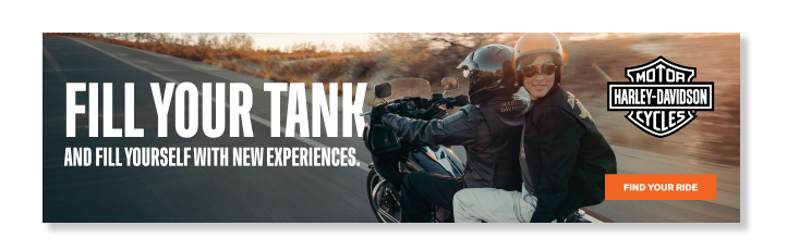 FILLYOUR TANK. AND FILL YOURSELF WITH NEW EXPERIENCES. find your ride