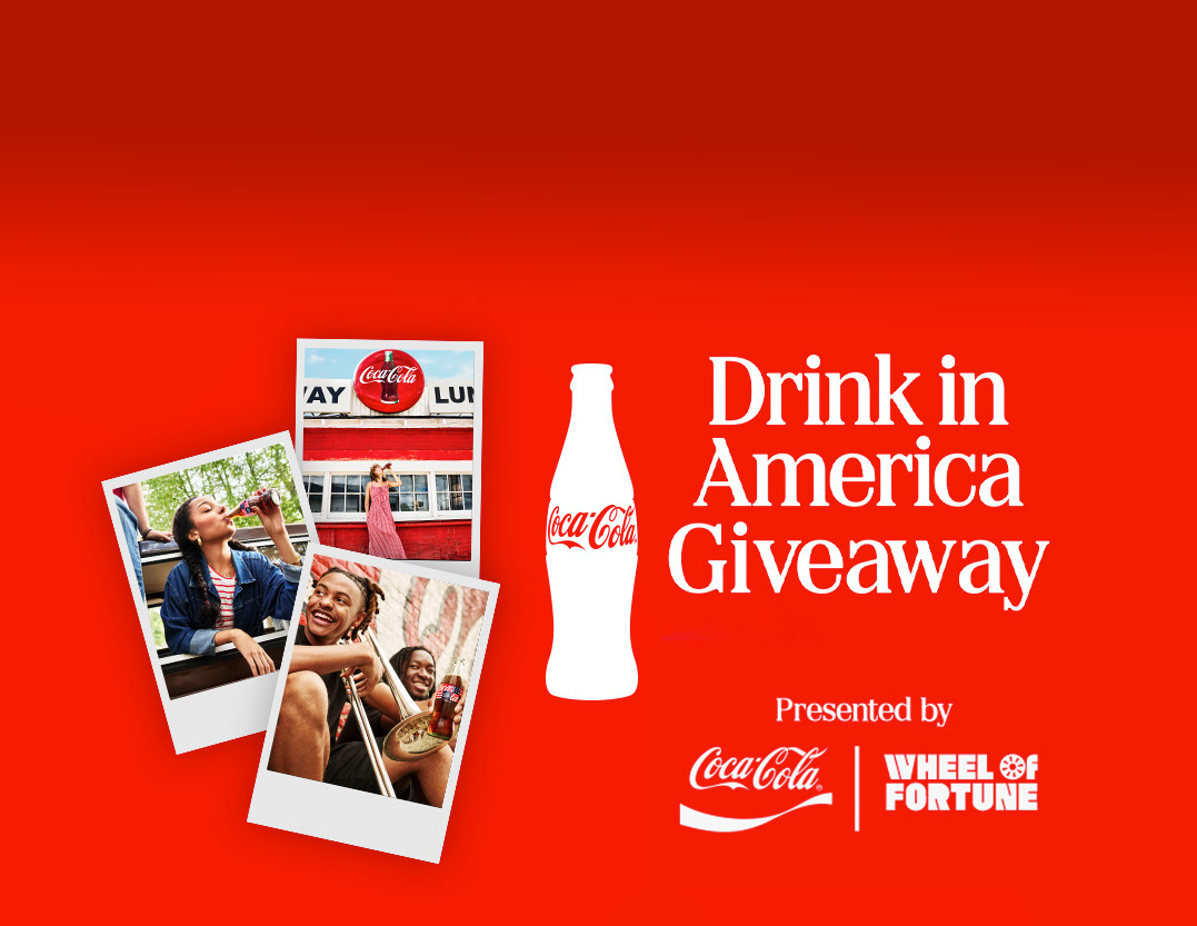 Drink in America Giveaway | Coca-Cola | Wheel of Fortune