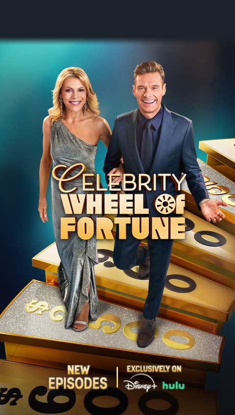 Celebrity Wheel of Fortune Exclusively on Disney Plus and Hulu