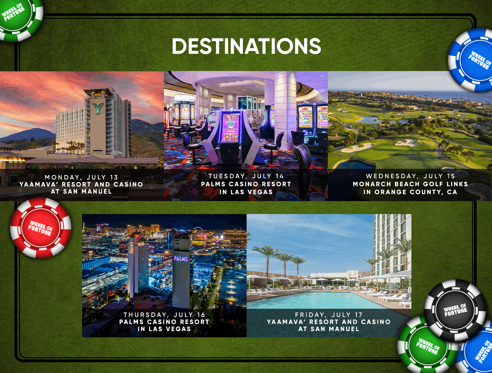 Destinations