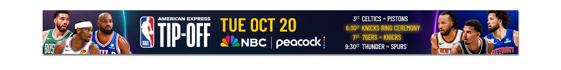 AMERICAN EXPRESS TIP-OFF TUE OCT 20 NBC | peacock