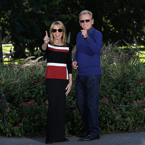 Vanna White and Pat Sajak